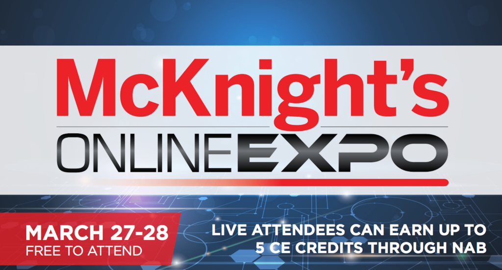 13th annual McKnight’s Online Expo slated for March 27 and 28