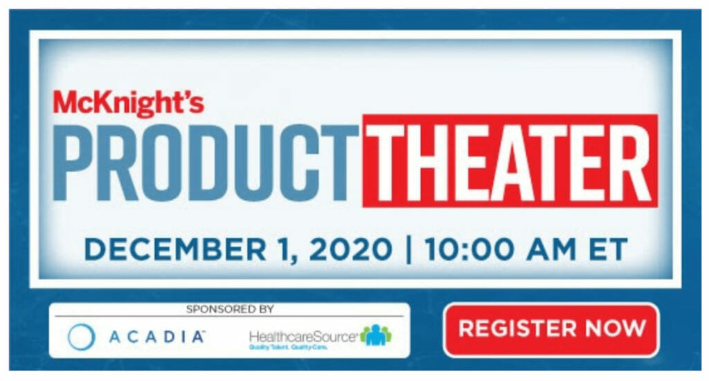 Dec. 1 McKnight’s Product Theater will highlight industry innovations