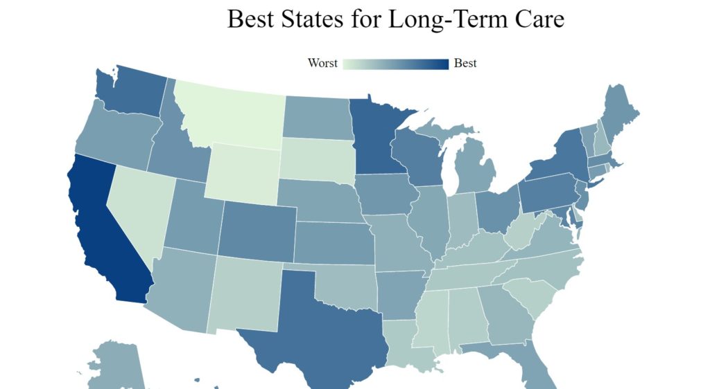 California tops list of states offering best long-term care services for older adults