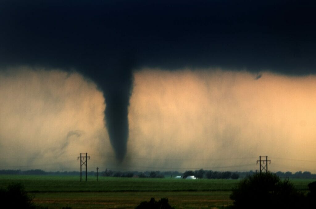 Tornado in the distance