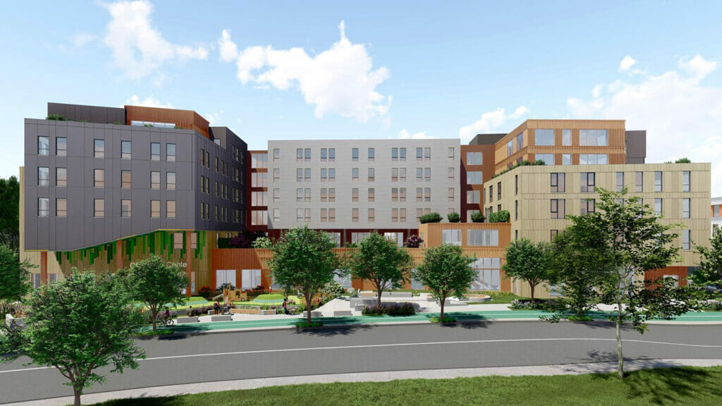 Rendering of Brooke House, a 2Life Communities affordable supportive senior housing project that will create 127 supportive senior apartments in Boston. (Image courtesy of 2Life Communities)