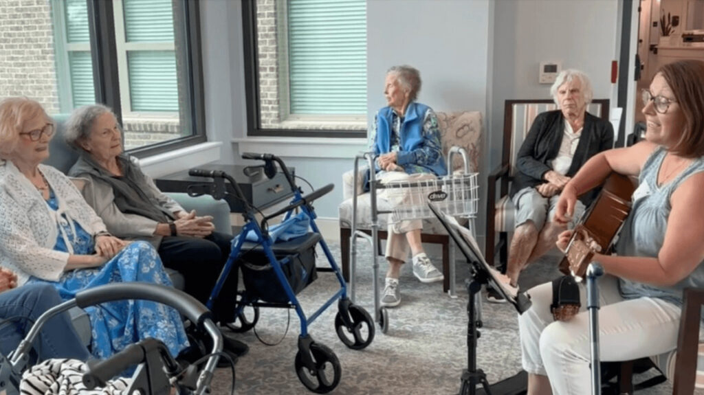 Residents sing, sketch to good health 