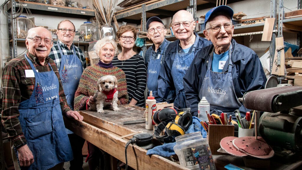 Woodshop group mixes sawdust and smiles