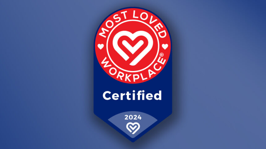 Most Loved Workplace badge