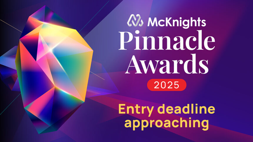 2025 McKnight's Pinnacle Awards artwork - entry deadline approaching