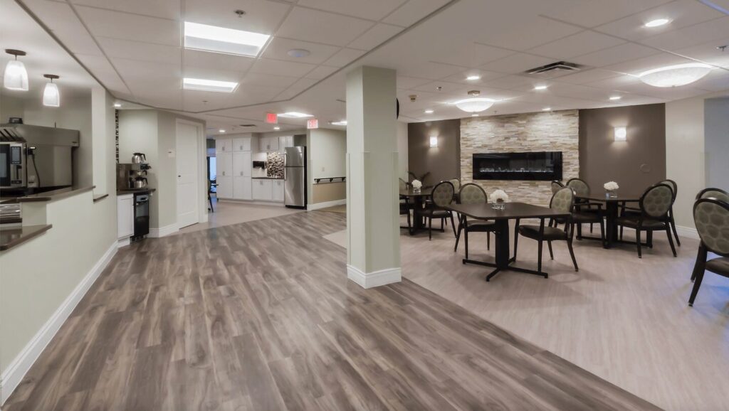 senior living community dining room