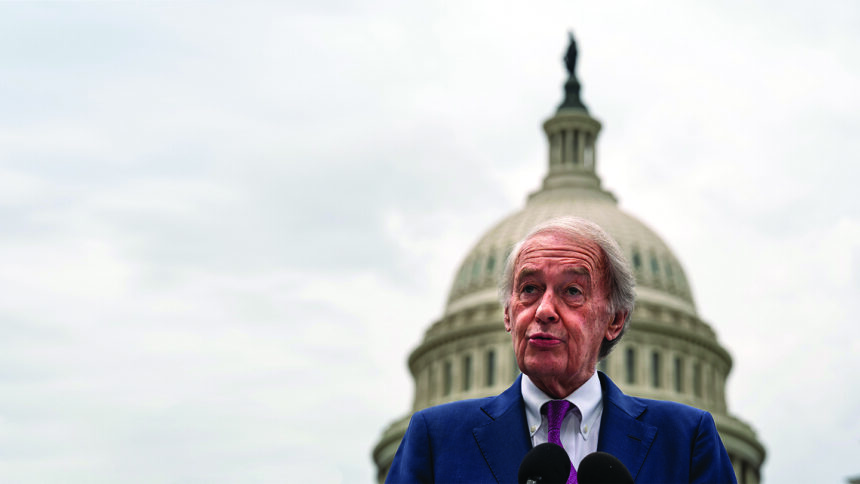 WASHINGTON, DC - JUNE 5: Sen. Ed Markey (D-MA), Chair of the Senate Health, Education, Labor, and Pension (HELP) Committee's Subcommittee on Primary Health & Retirement Security, speaks during a news conference on the Right to Contraception Act outside the U.S. Capitol on June 5, 2024 in Washington, DC. Senate Democrats, seeking to put reproductive rights at center stage heading into November's election, are holding a vote to move forward with legislation designed to protect women's access to contraception yet, it is unlikely that the bill will pass the Senate, where the slim margin majority Democrats would need 60 votes, much less the Republican-led House. (Photo by Kent Nishimura/Getty Images)